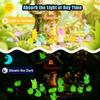 100pcs Mini Resin Animals Figures, Mini Glow in The Dark Cute Animal Resin Models, Mystery Resins Animals Blind Bag, Design Animal Miniatures for Outdoor Decor Dollhouse Fairy Garden Accessories view 4