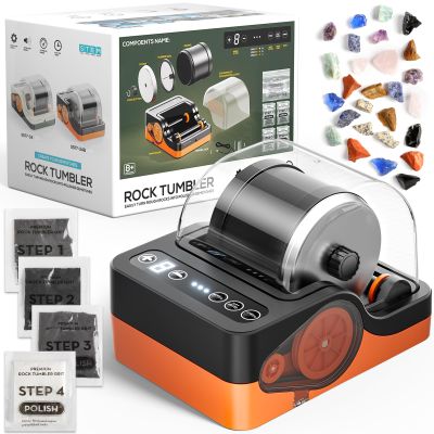 Flooyes Ultra Quiet Rock Tumbler Kit, STEM Science Kit for Kids, Adults