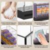 10-Slot Acrylic Booster Pack Dispenser, Card Organizer with Black Base, Fits 360+ Booster Packs, 4mm Thick Display Holders for Sports, Trading Collector Cards, Total Size 29.9" L x 5.7" W x 9.7" H view 4