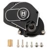 MEUS Racing SCX24 Transmission Aluminum Complete Gearbox for 1/24 Axial SCX24 RC Crawler (Brushed, Black) view 1