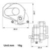 MEUS Racing SCX24 Transmission Aluminum Complete Gearbox for 1/24 Axial SCX24 RC Crawler (Brushed, Black) view 2