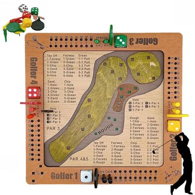 2026 Upgrade Tabletop Dice Golf Game, Fun and Challenging Golf Dice Game Set - Popular Wooden Tabletop Golfs Dices Games, Portable Golfs Set Lovers Gifts (1 Pcs)