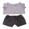 niannyyhouse Doll Clothes Set, Solid Color T-Shirt and Jeans for 14.6" to 15.7" Stuffed Dolls, Dress Up Accessories (Gray) view 1