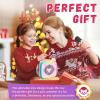 Karaoke Machine with 2 Wireless Microphones, Portable Player with LED Lights, Singing Speaker Toys Voice Changer  for 3+ Years Old Girls Boys Birthday Party Home Fun view 3