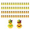 60pcs Mardi Gras Duckies,Mask Resin Mini Small Little Tiny Miniature Cruise Ship Duck Bulk Funny Duckies Ornaments Birthday Shower Party Favors Decorations Supplies Toys Gifts Carnival (Mask Style) view 1