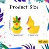 60pcs Mardi Gras Duckies,Mask Resin Mini Small Little Tiny Miniature Cruise Ship Duck Bulk Funny Duckies Ornaments Birthday Shower Party Favors Decorations Supplies Toys Gifts Carnival (Mask Style) view 2