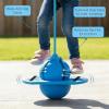 Children's Balance Jumping Ball, Pogo Ball with Handle and Pump for Kids & Adults, Up to 600lb, Silent Design, Fun Challenge Indoor Outdoor Toys, for Balance, Coordination, Fitness (Purple) view 3