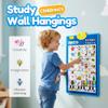 2026 New Talking Wall Chart Electronic Alphabet Wall Chart, English & Spanish Learning Poster with Songs, ABCs, Numbers, Animal Words & Piano (Solar System) view 2
