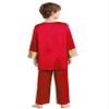 Freebily Kids Boys Worship Praise Dance Outfit Metallic Long Sleeve Pullover Top with Liturgical Wide Leg Pants Red 10 Years view 2