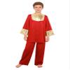 Freebily Kids Boys Worship Praise Dance Outfit Metallic Long Sleeve Pullover Top with Liturgical Wide Leg Pants Red 10 Years view 3