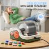 Flooyes Ultra Quiet Rock Tumbler Kit, Rock Polisher with Noise Reduction Cover for Kids, Adults & Rock Collector, 3-Speed Motor & 9-Day Timer, Great STEM Science Kit Gift for Age 8+, Boys Girls Toys view 2