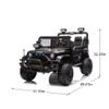 24V 2-in-1 Ride On Car for Kids w/Parent Remote Control,3 Speed Adjustable,2 Seater Electric Car Trunk Ride on Toys Car for 3+ Years,Power Wheels,Music,Bluetooth,LED, Gift for Boys & Girls (Black ii) view 2