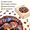 Jollitot Romantic Grandma Grandpa Love Puzzles Adults Gifts for Women Men Wooden 185 Pieces 11.4 * 11.4in view 2