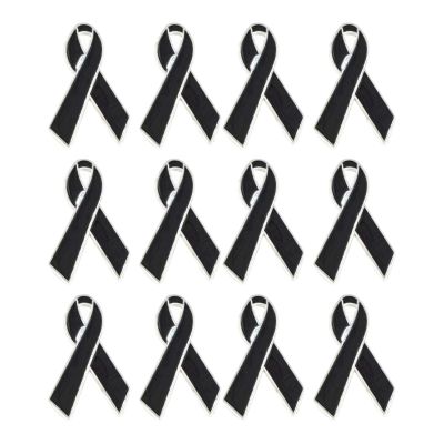 Easy Attaches Alloy Ribbon Brooch for Crafting and Costumes Designs Black Ribbon Brooch Pin