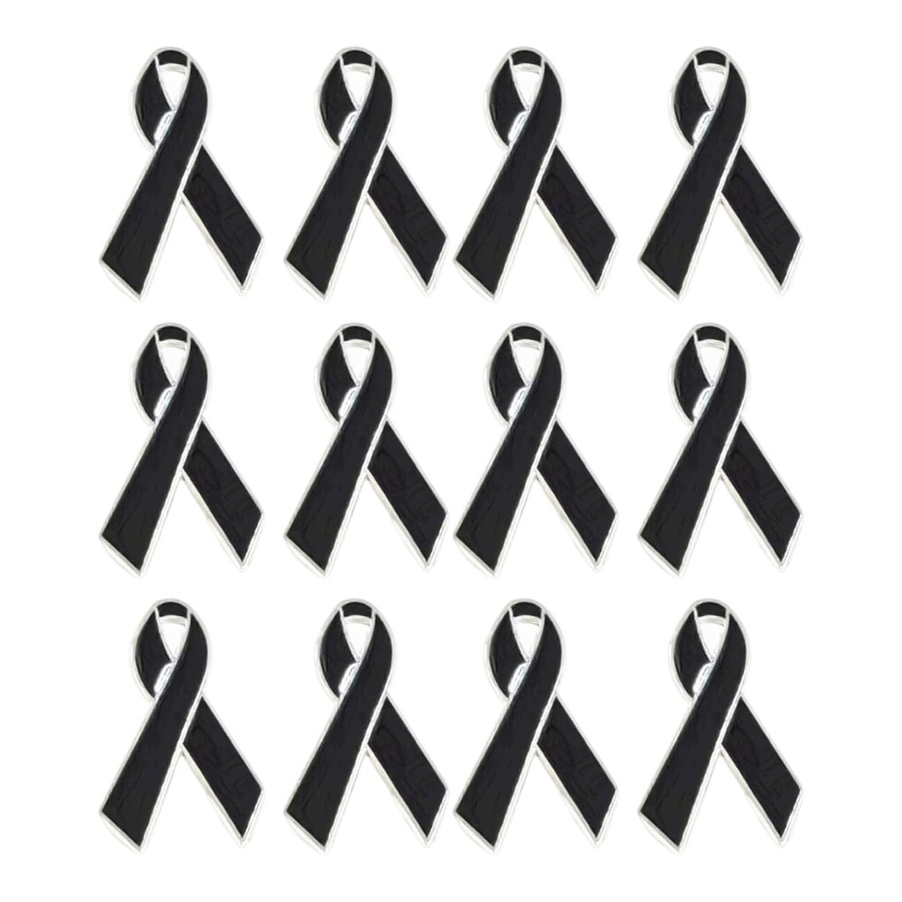 Easy Attaches Alloy Ribbon Brooch for Crafting and Costumes Designs Black Ribbon Brooch Pin