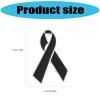 Easy Attaches Alloy Ribbon Brooch for Crafting and Costumes Designs Black Ribbon Brooch Pin view 3