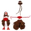 Western Cowboy Desktop Goose Outfit Clothing, Includes Brown Cowboy Clothes & Hat & Red Scarf Mini Desk Goose Outfit Accessories for 17.78cm/7in Geese view 1