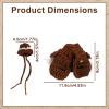 Western Cowboy Desktop Goose Outfit Clothing, Includes Brown Cowboy Clothes & Hat & Red Scarf Mini Desk Goose Outfit Accessories for 17.78cm/7in Geese view 2