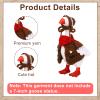 Western Cowboy Desktop Goose Outfit Clothing, Includes Brown Cowboy Clothes & Hat & Red Scarf Mini Desk Goose Outfit Accessories for 17.78cm/7in Geese view 4
