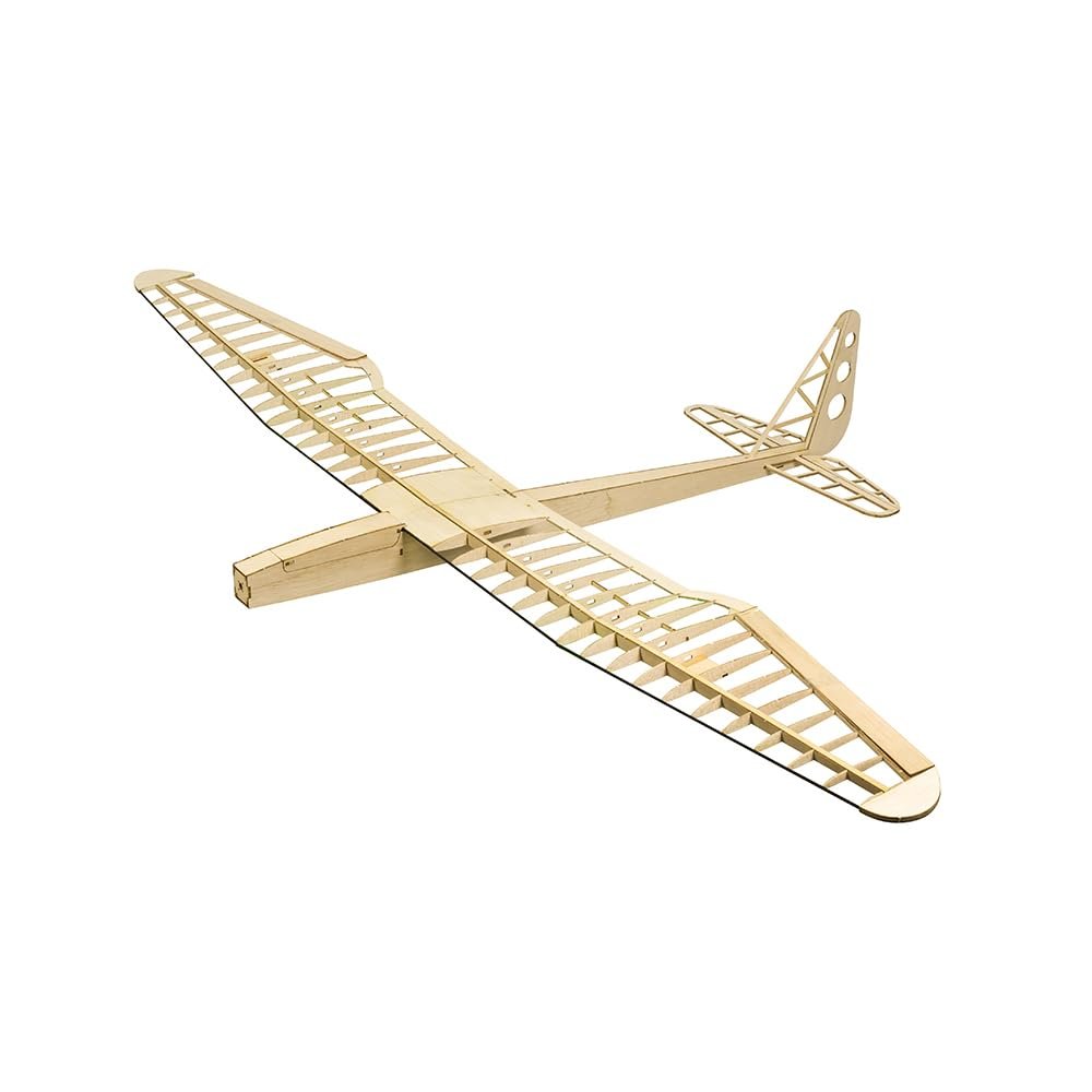 AEORCACC 1600mm(63 inches) Wingspan RC Glider Sunbird Balsa Wood DIY Assembly Aircraft,Outdoor Wooden RC Airplane Balsa RC Plane Kit F16