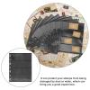 Vaguelly 10 Sheets Double-Sided PVC Stamp Collection Pages Loose-Leaf Stamp Holder for Collectors Black Background Storage Album Suitable for Collecting Supplies view 3