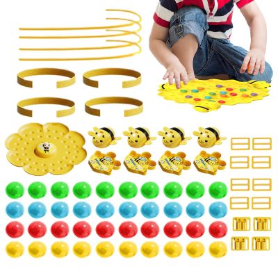 Busy Bees Game - Educational Magnetic Toy, Funny Portable Bee Family Challenge for Kids Adults Multiplayer Group Play Indoor Outdoor Backyard Picnic Birthday Party Fun