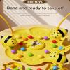 Busy Bees Game - Educational Magnetic Toy, Funny Portable Bee Family Challenge for Kids Adults Multiplayer Group Play Indoor Outdoor Backyard Picnic Birthday Party Fun view 2