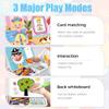 2026 Upgraded Magnetic Puzzle Learning Building Block Toys, Double Side Magnetic Dress Up Puzzle, Portable Magnetic Face Puzzle with Write Board, Enhances Creativity and Learning (Dinosaur World) view 3
