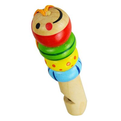 Adorable Music Instrument, Cute Animal Wooden Whistle Toy Baby Mini Educational Music Instrument Colorful Toy for Baby Kids Randomly 1pc