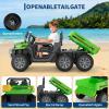 24V Kids Ride on Dump Truck  2-Seater 4WD 6-Wheel Electric Car with Parent Remote Control, Bluetooth Music & Dump Bed, ASTM/CPSIA Certified for Ages 4-12 view 4