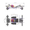 MEUS Racing SCX24 Brushless Transmission Aluminum Complete Gearbox for 1/24 Axial SCX24 RC Crawler (Silver) view 3