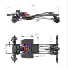 MEUS Racing SCX24 Brushless Transmission Aluminum Complete Gearbox for 1/24 Axial SCX24 RC Crawler (Silver) view 4