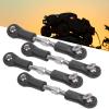 4Pcs 67-77mm Adjustable Steering Servo Pull Rod Linkage Arm, Metal Servo Tie Rod for 1/8 RC Car, Servo Link with Screws and Nuts, Compatible with Kyosho Hobao Arrm view 3
