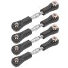 4Pcs 67-77mm Adjustable Steering Servo Pull Rod Linkage Arm, Metal Servo Tie Rod for 1/8 RC Car, Servo Link with Screws and Nuts, Compatible with Kyosho Hobao Arrm view 4
