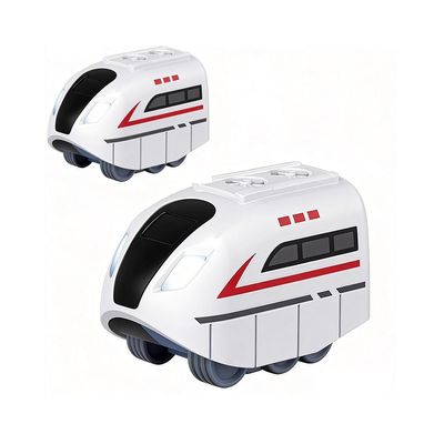 2 Pcs Replacement Magnetic Electric Train Cars,USB Rechargeable Add-On Accessory for Magnetic Electric Train Set Tracks, Tracks & Cable Not Included,Expansion Pack for More Fun