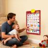 Educational Talking Toy Spanish English Wall Chart Piano Music Poster Numbers 1-20 Kids,Bilingual Alphabet Wall Chart view 2