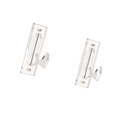 WEISUYUUS Pack of 2 Clear Acrylic Wall Mounts Light Sabers Shelf for Light Sabers Display and Home Decors Storage