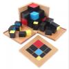 ZQsmgs Montessori Binomial Cube,Wooden Trinomial Cube Math Educational Toys,Trinomial view 2