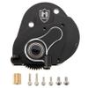 MEUS Racing SCX24 Brushless Transmission Aluminum Complete Gearbox for 1/24 Axial SCX24 RC Crawler (Black) view 1