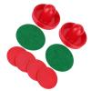 Pssopp BaseballSoftball & Hockey Equipment Replacement Set, Goal Handles Paddles Red Replacement Great Accessory for Enthusiasts Made of Durable Plastic Air Hockey Pusher Pucks Air (M 76mm/2.99in) view 1
