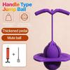 Balance Jumping Ball, Crazy Jumper Jump Ball, Balance Board with Handle & Non-Slip Footpads, Up to 600lb, Silent Design for Indoor Outdoor Use, Balance, Coordination, and Fitness (Yellow) view 2