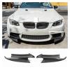 2PCS Carbon Fiber Front Bumper Lip Splitter Spoiler Flap Cupwings Compatible with B MW 08-12 E92 E93 M3 M-sport view 2