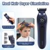 Pretend Play Toys for Kids,Toddler Shaving Kit Barbershop Accessories Hair Salon Set with 3-Tier Storage Box , Realistic Hair Clipper & Blow Dryer, Birthday Gifts for Boys Girls Ages 3-8 view 3