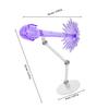 Abaodam Figure Support Stand and Plastic Doll Stand for Action Figures Collectibles with 2 Purple Effect Accessories and Dual Adjustable Holders for Model Display and Decoration view 2