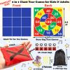2-in-1 Outdoor Giant Tic Tac Toe Bean Bag Toss Games for Kids Adults,4.5Ft Large Outside Picnic Lawn Backyard Games for Kids Family Birthday Party Beach Carnival Outdoor Fun Giant Yard Field Day Games view 3