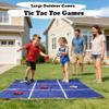 2-in-1 Outdoor Giant Tic Tac Toe Bean Bag Toss Games for Kids Adults,4.5Ft Large Outside Picnic Lawn Backyard Games for Kids Family Birthday Party Beach Carnival Outdoor Fun Giant Yard Field Day Games view 4