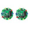 2Pcs Soldering Practice Kit, CD4017 NE555 DIY Lucky Wheel LED Circuit Board Project with Electronic Training Components, Fun STEM Solder Hobby Kit for Beginners and Entry-Level Makers view 1