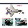 CYSJLJN F-35A RC Airplane, EPP Remote Control Airplane 388mm Wingspan Single 30mm Ducted Fan Fixed-Wing Aircraft DIY Assembly Military RC Plane, Gift for Beginners Adults -PNP/KIT view 3