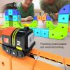ASHATA Electric Train Set, DIY Magnetic 3D Flexible Race Track Train Set Anti Gravity Building Track view 3
