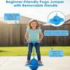 Balance Jumping Ball, Crazy Jumper Jump Ball, Balance Board with Handle & Non-Slip Footpads, Up to 600lb, Silent Design for Indoor Outdoor Use, Balance, Coordination, and Fitness (Green) view 3